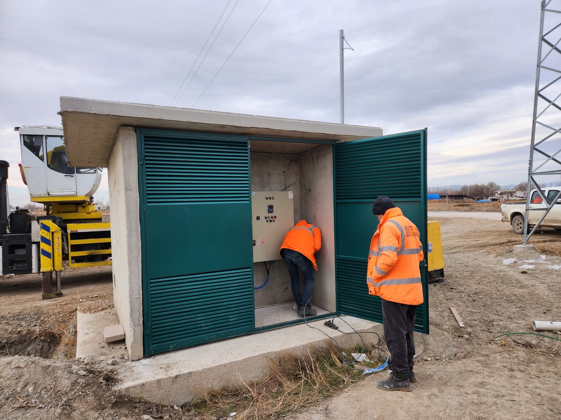Kuyu başı kiosk montajı ve devreye alma